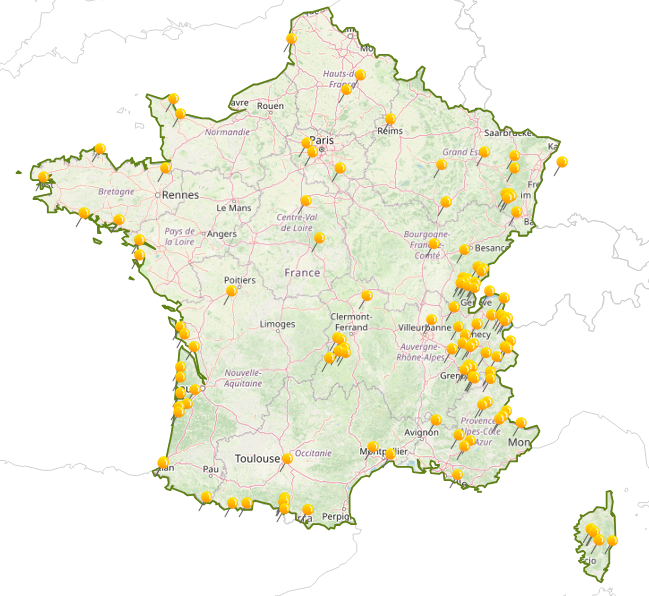 Sites France Métropolitaine - Sites French Metropolitain Area Sites France Métropolitaine - Sites French Metropolitain Area