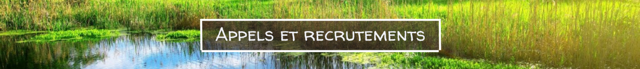 Acceuil Appels et recrutements Acceuil Appels et recrutements